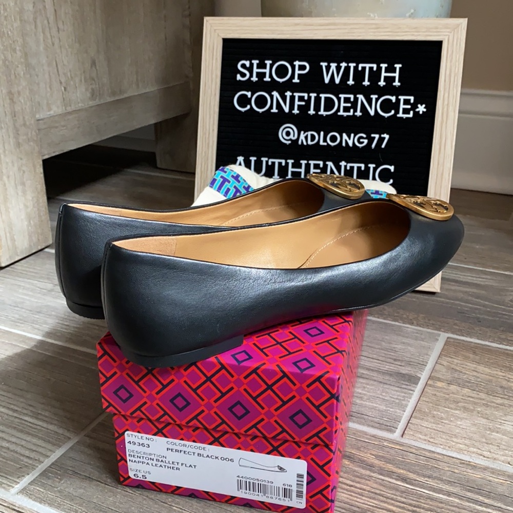 Tory Burch Benton Ballet Flat Nappa Leather - Picture 11 of 12
